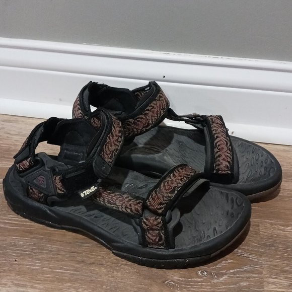 Teva Sport Sandals Hiking Trail Water Ankle Strap Adjustable Black 6603 Mens 9 M - Picture 1 of 6